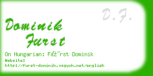 dominik furst business card